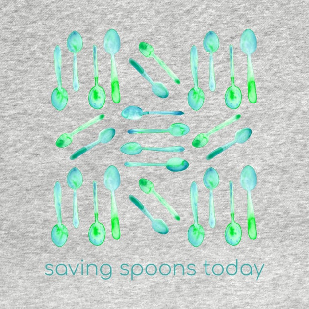 Saving Spoons Today (Green) by KelseyLovelle